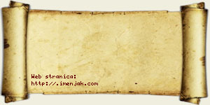 Anica Denić vizit kartica